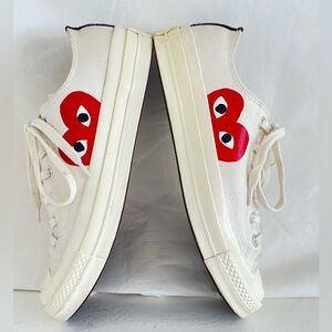 Comme des Garcons PLAY x Converse Chuck Taylor, Men’s 7 / Women’s 8